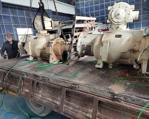 鶴煤集團(tuán)登?？諌簷C(jī)大修項目現(xiàn)場